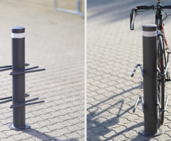 Bike cykel-steler – fleksibel og sikker cykelparkering med 2 modsat rettede cykelbøjler