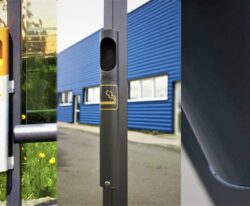 Væghængte askebægre til cigaretskod affald