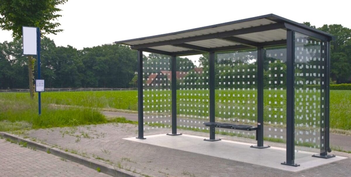 CREDO busskur & cykeloverdækning | Stilrent & funktionelt design i galvaniseret stål eller i malet udførsel
