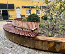 Corten Plante-Bænk,Hillerød møbler