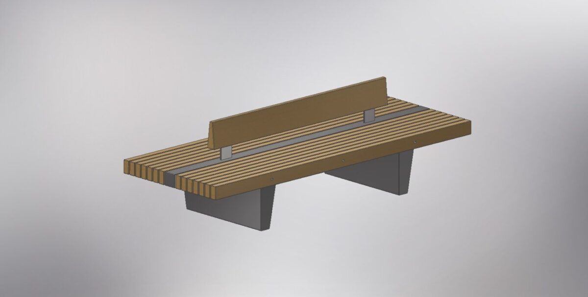 bastone 2,5m plint med sokkel