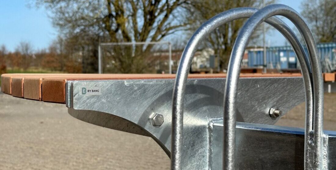 cirkelplint med cykelparkering