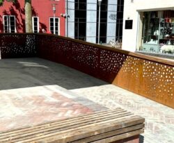 corten afskærmning