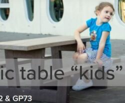 Holdbare picnic bordbænkesæt i genbrugsplast. Perfekte til skoler, institutioner og parker. Miljøvenlige og vedligeholdelsesfrie.