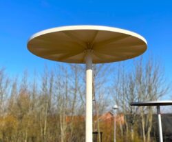 Parasol overdækning Ø2600 i stål | Holdbar solbeskyttelse