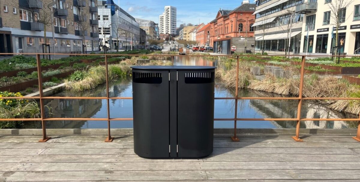 Affaldssortering 2 I EN | ideel affaldsbeholder med 2 x 90 liter