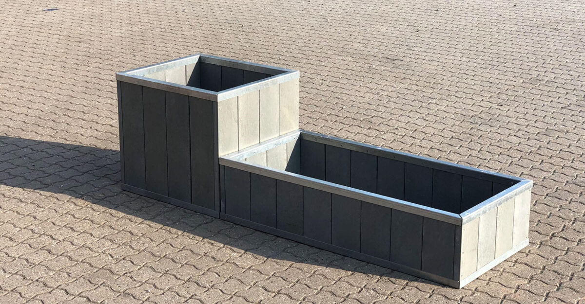 Højbede i genbrugsplast genbrugsplast til planter