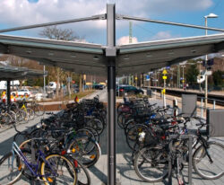 Pylon fleksibel cykeloverdækning i stål