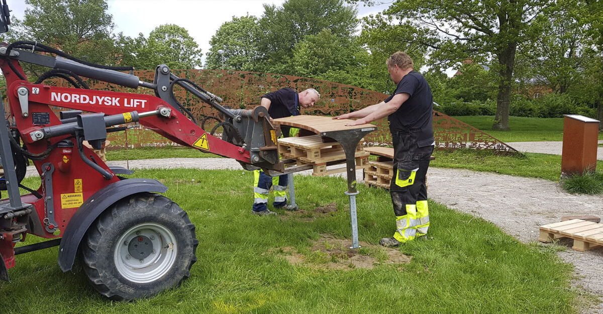 Plint montage i Odders Vitapark